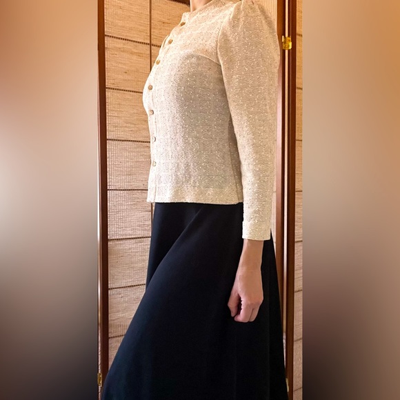 1960s vintage Leslie Fay original button front cardigan - Picture 4 of 8